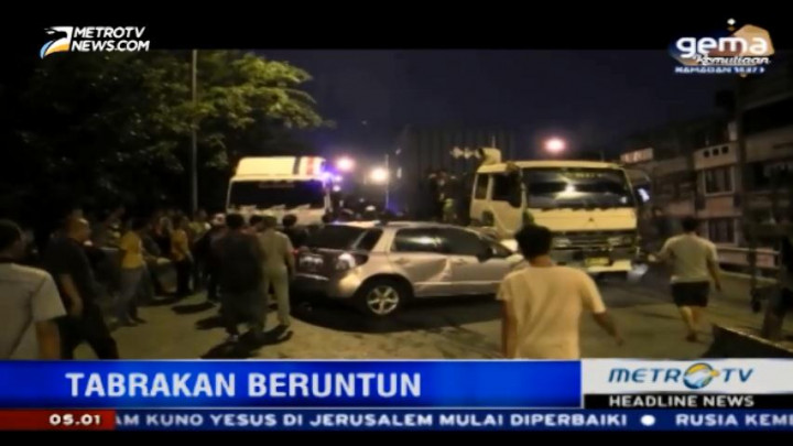 Tabrakan Beruntun Terjadi di Pademangan
