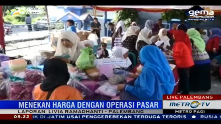 Pemkot Palembang Tekan Harga Bahan Pokok dengan Operasi Pasar