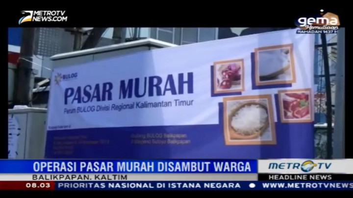 Antisipasi Kelangkaan Pangan dengan Operasi Pasar Murah