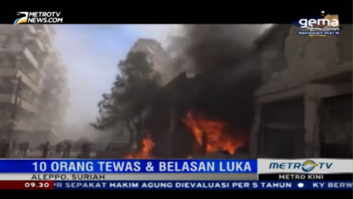 Serangan Udara Kembali Hantam Aleppo, 10 Orang Tewas