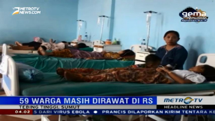 59 Warga Tebing Tinggi Keracunan Usai Buka Puasa