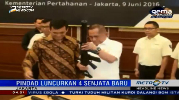 Pindad Luncurkan Empat Senjata Baru