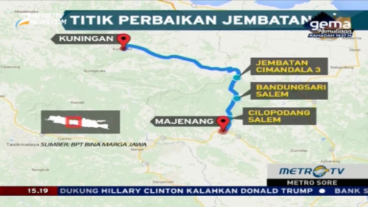 Menyusuri Jalur Alternatif Mudik Jabar-Jateng via Jalur Tengah