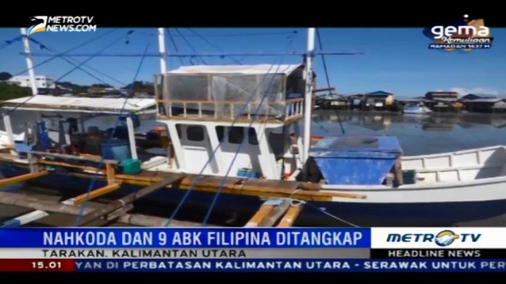 Kapal Nelayan Filipina Ditangkap di Perairan Sulawesi