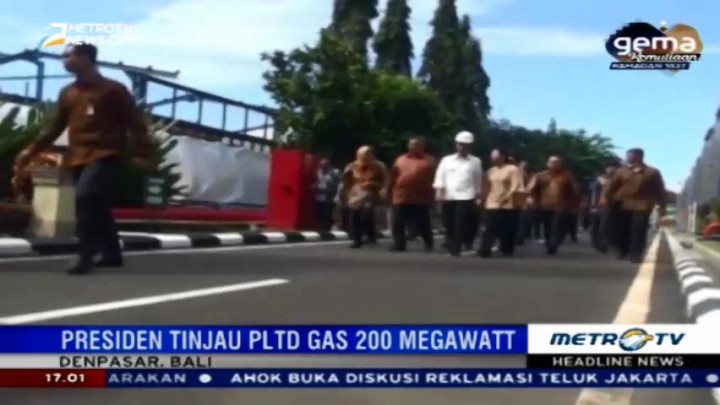 Jokowi Tinjau PLTDG Pesanggaran Bali