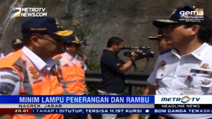Jalur Mudik Nagreg Minim Penerangan dan Rambu