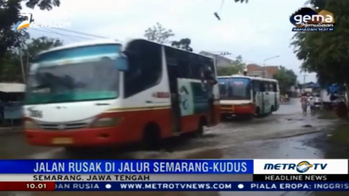 Jalur Mudik Semarang-Kudus Masih Banyak Jalan Berlubang