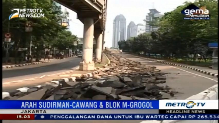 Jalur Cepat Jalan Semanggi akan Ditutup Mulai Hari Ini