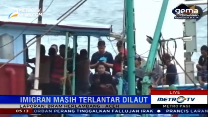 Imigran Srilanka Masih Terlantar di Perairan Lhoknga