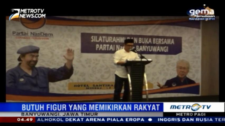 Pilgub Jatim, DPP NasDem Butuh Figur yang Memikirkan Rakyat