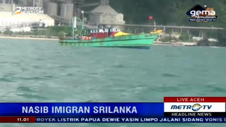 Imigran Srilanka Masih Terapung di Perairan Lhoknga