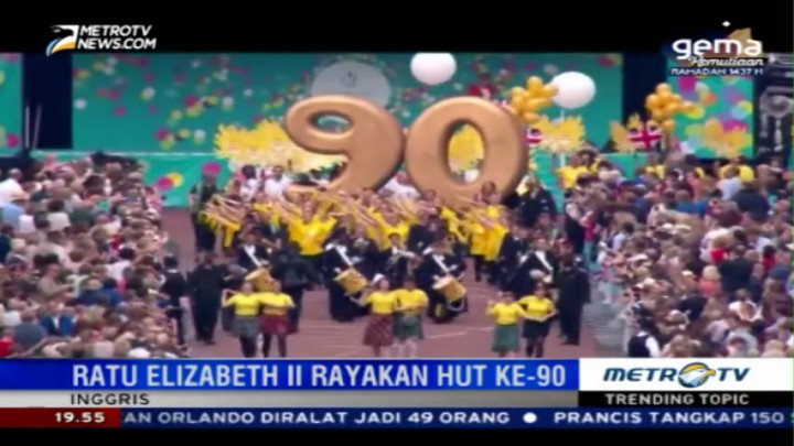 Kemeriahan HUT Ratu Elizabeth II ke-90
