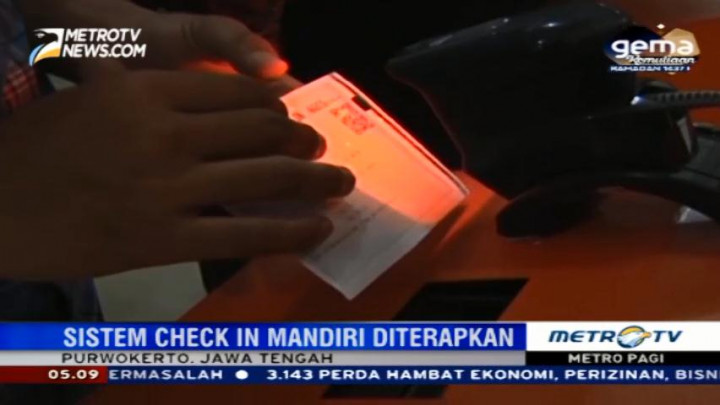 PT KAI Daop 5 Purwokerto Terapkan Sistem Check In Mandiri