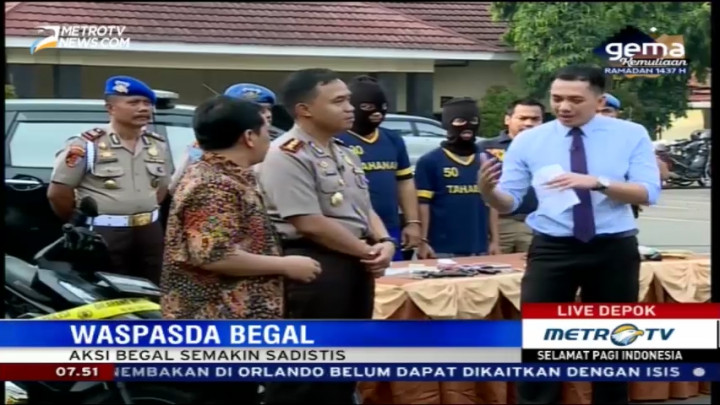 Jabodetabek Masih Rawan Begal