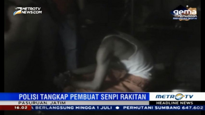 Polres Pasuruan Gerebek Bengkel Senpi di Pasar Gadingrejo