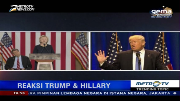 Trump dan Hillary Perang Cuit Soal Penembakan di Orlando