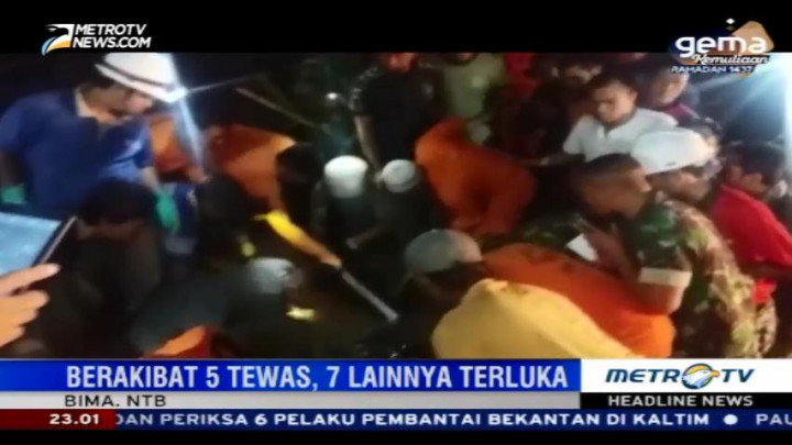 Jembatan Roboh di Lombok Timur, Lima Tewas Tujuh Terluka