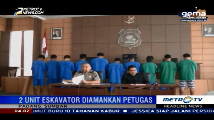 Polisi Tangkap Sepuluh Penambang Emas Ilegal