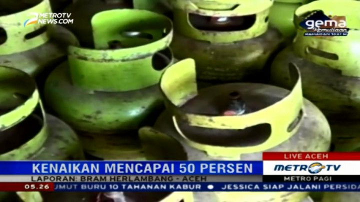 Harga Elpiji di Aceh Naik Hingga 50 Persen