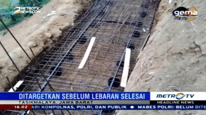 Perbaikan Jalur Alternatif di Tasikmalaya Terus Dikebut