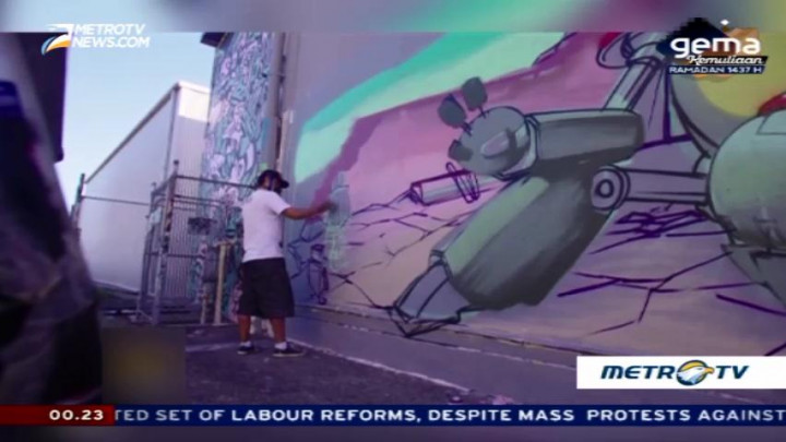 Political Artist Brighten Sydney Streets