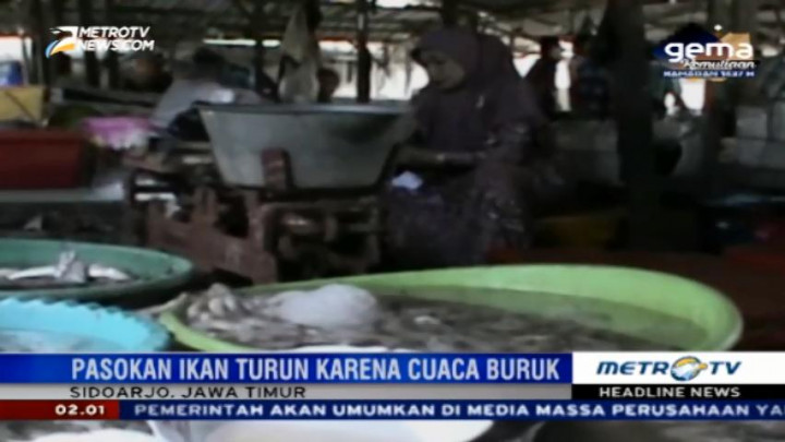 Harga Ikan Laut di Sidoarjo Naik 50 Persen