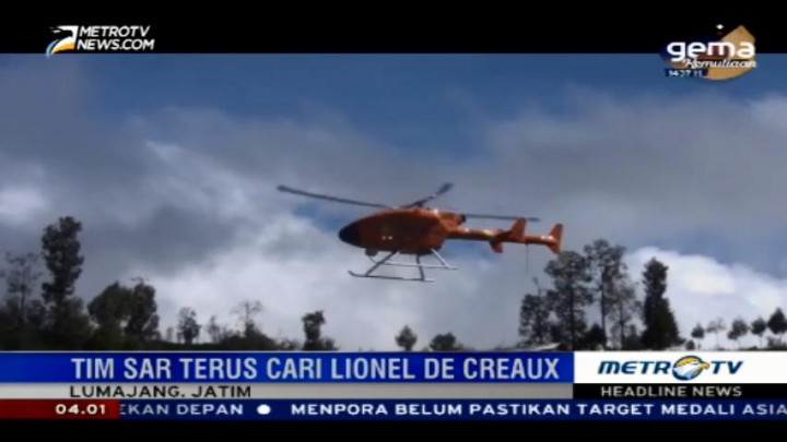 Basarnas Kerahkan Drone untuk Cari Pendaki Swiss yang Hilang di Semeru