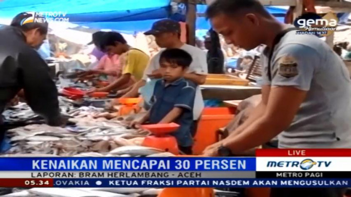 Cuaca Buruk, Harga Ikan di Aceh Terus Meningkat