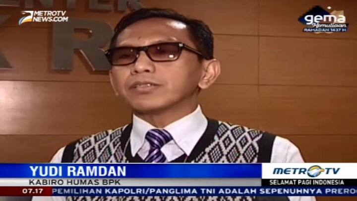 BPK: Proses Audit Pembelian RS Sumber Waras Sesuai Mandat