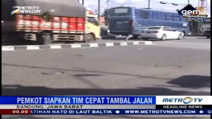 Jelang Mudik, Pemkot Bandung Siapkan Tim URC Tambal Jalan