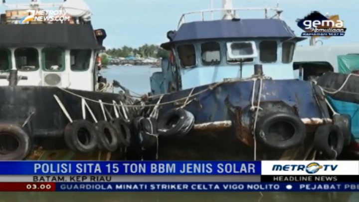 Polisi Razia Gudang Penampungan BBM Ilegal di Batam