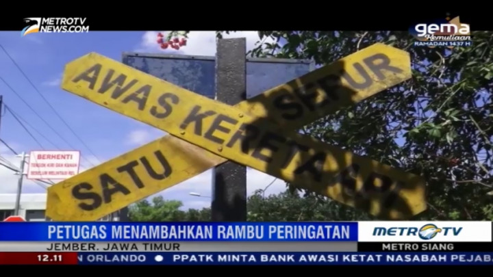 Ratusan Perlintasan Kereta Api Tidak Berpalang Pintu