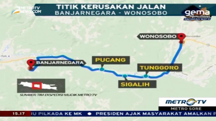 Jalur Alternatif Banjarnegara-Wonosobo Berlubang dan Tidak Rata