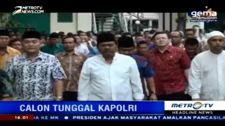 Jaksa Agung Apresiasi Tito Karnavian Calon Tunggal Kapolri