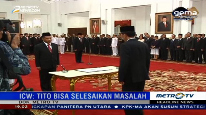 ICW Sambut Baik Tito Karnavian Calon Tunggal Kapolri