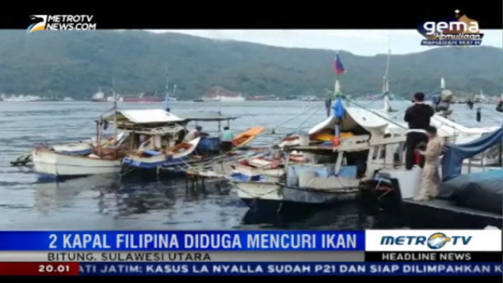 Dua Kapal Filipina Ditangkap Saat Mencuri Ikan