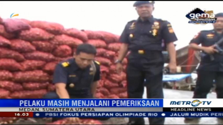 Lima Ton Bawang Merah Asal Malaysia dan Thailand Disita