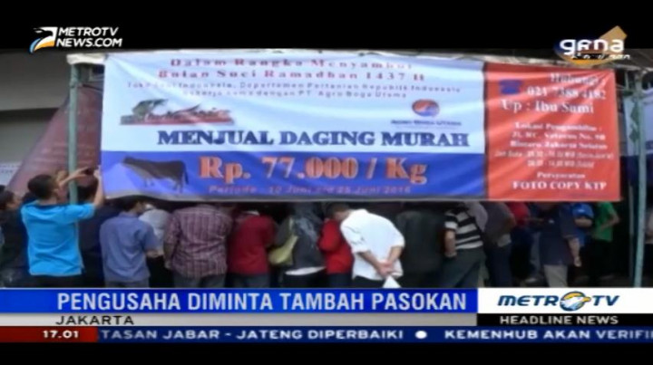 Menteri Amran Yakin Harga Daging Sapi Turun Sebelum Lebaran