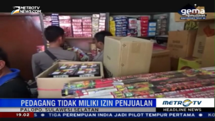 Polres Palopo Sita Ribuan Petasan Tanpa Izin