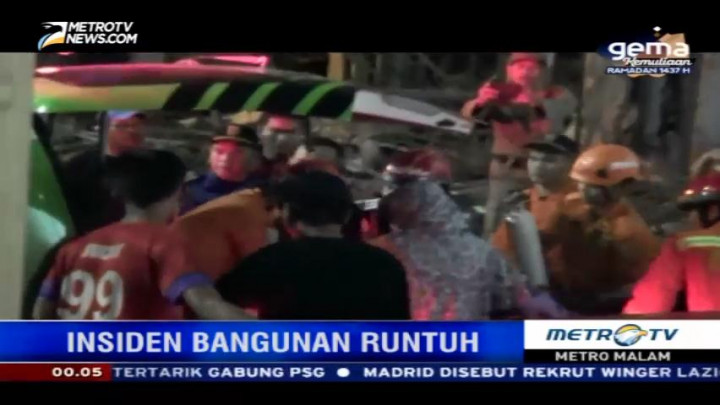 Korban Gedung Roboh di Penjaringan Berhasil Dievakuasi