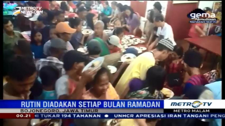 Warga Bojonegoro Buka Bersama di Klenteng Hok Swie Bio