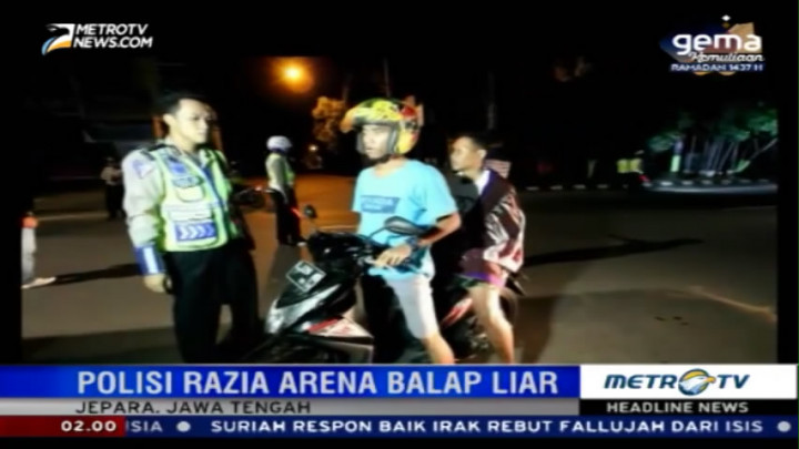Polres Jepara Lakukan Razia Balap Liar