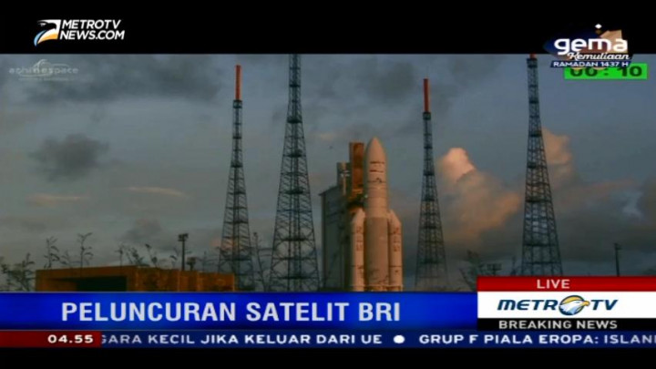 Detik-detik Peluncuran Satelit BRIsat