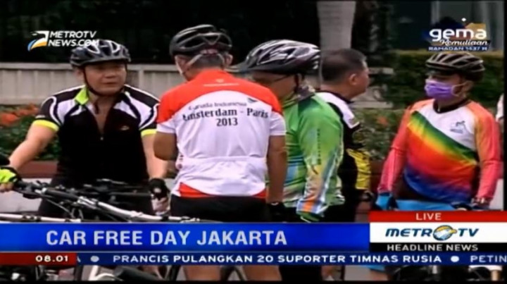 Car Free Day Tetap Ramai saat Ramadan