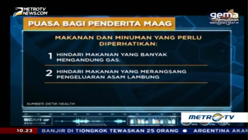 Tips Berpuasa Bagi Penderita Maag