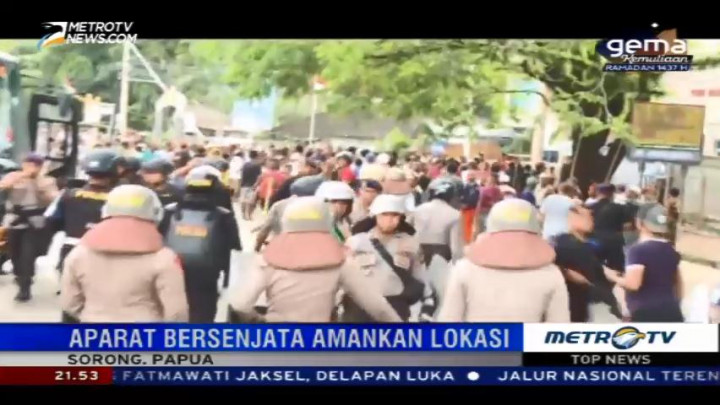 Bentrok Antar Warga di Sorong, Puluhan Rumah Rusak