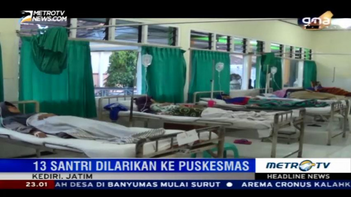 Diduga Keracunan Makanan, 13 Santri Dilarikan ke Puskesmas