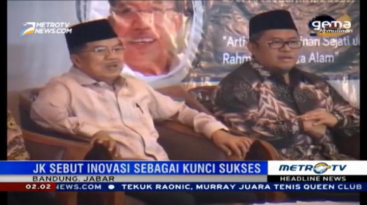 Hadir di ITB, JK Ajak Mahasiswa Terus Berinovasi