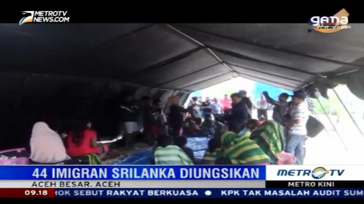 44 Imigran Srilanka Tunggu Proses Perbaikan Kapal