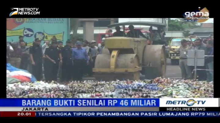 Bea Cukai Musnahkan Barang Ilegal Senilai Rp46 Miliar